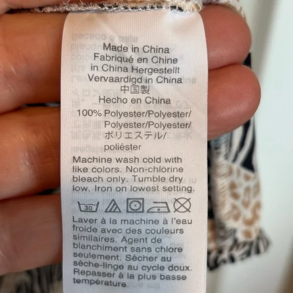 J. Crew Zebra Print Blouse in Black and Tan - Picture 4 of 4